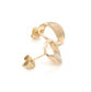 Yellow Gold Open Pear Shaped Earrings  Gardiner Brothers   