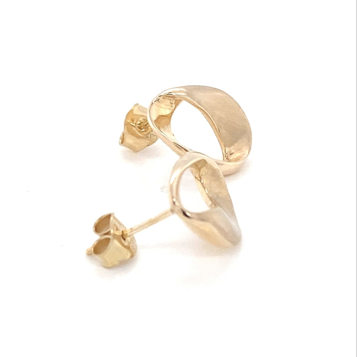 Yellow Gold Open Pear Shaped Earrings  Gardiner Brothers   