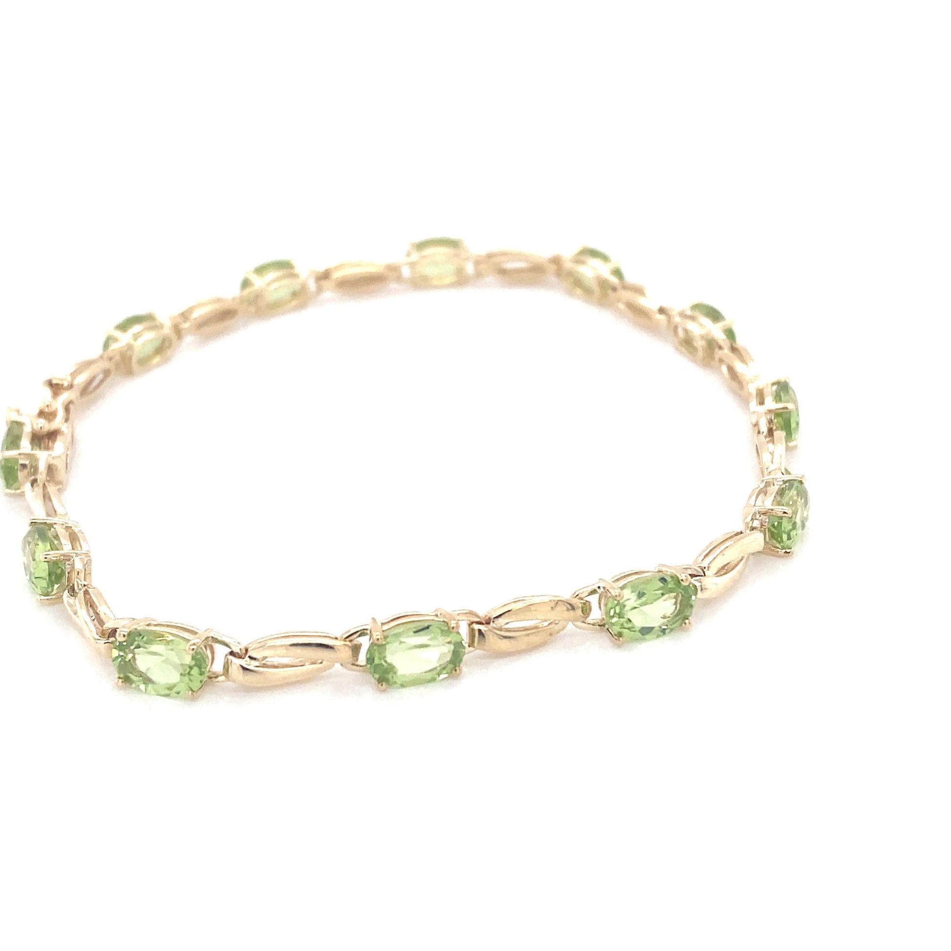 Yellow Gold Peridot Bracelet  Gardiner Brothers   