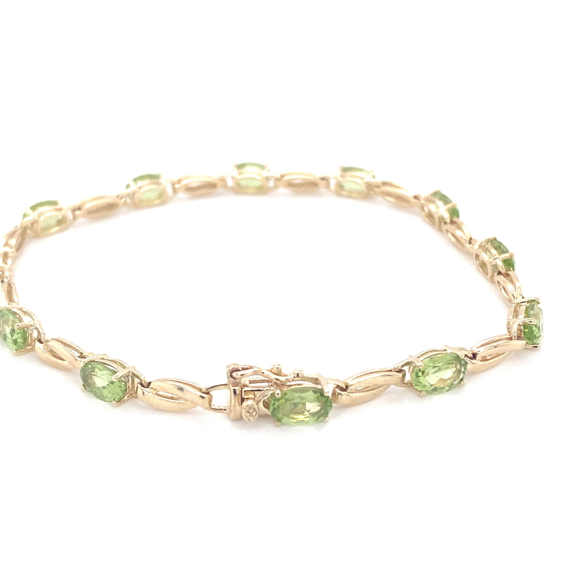 Yellow Gold Peridot Bracelet  Gardiner Brothers   