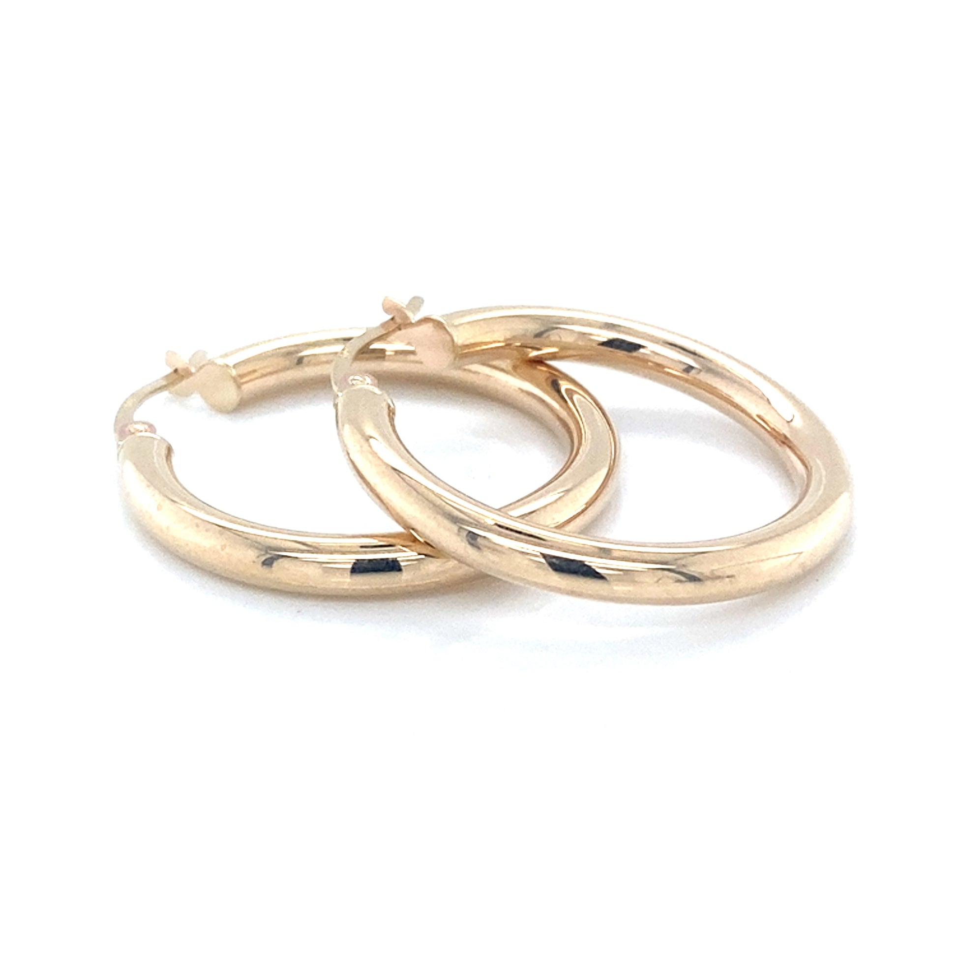 Yellow Gold Hoop Earrings  Gardiner Brothers   