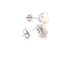 White Gold Opal Solitaire Earrings  Gardiner Brothers   