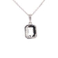 Emerald cut diamond halo cluster style pendant - 1.20cts  Gardiner Brothers   