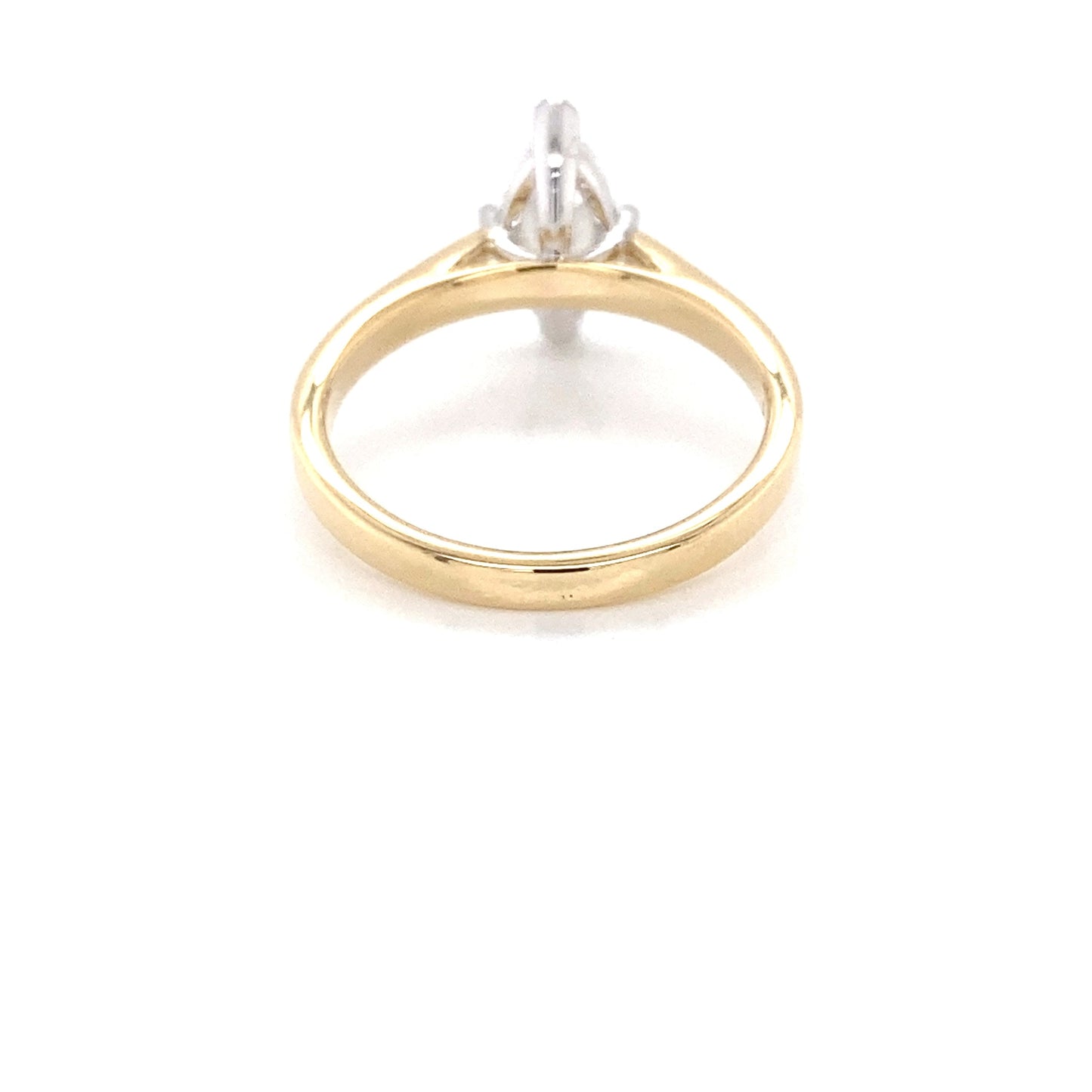 Yellow Gold Marquise Shaped Diamond Solitaire Ring - 1.00cts Gardiner Brothers