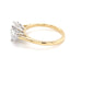 Yellow Gold Radiant cut diamond 3 stone ring - 1.63cts Gardiner Brothers