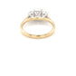 Yellow Gold Radiant cut diamond 3 stone ring - 1.63cts Gardiner Brothers