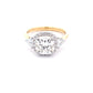 Lab Grown Cushion and Trillion Shaped Diamond 3 Stone Ring - 2.64cts  Gardiner Brothers   