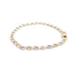 Yellow and White Gold Flat Infinity Link Bracelet  Gardiner Brothers   