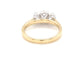 Yellow Gold Oval Shaped Diamond 3 Stone Ring - 1.34cts Gardiner Brothers