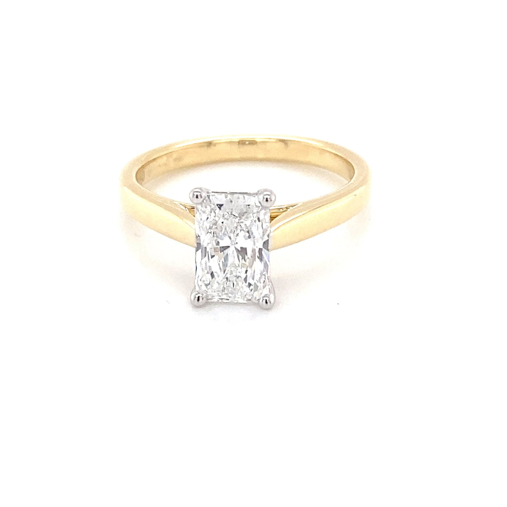 Radiant cut Diamond Solitaire Ring - 1.23cts  Gardiner Brothers   