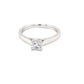 Platinum Round Brilliant cut diamond solitaire ring - 0.50cts Gardiner Brothers