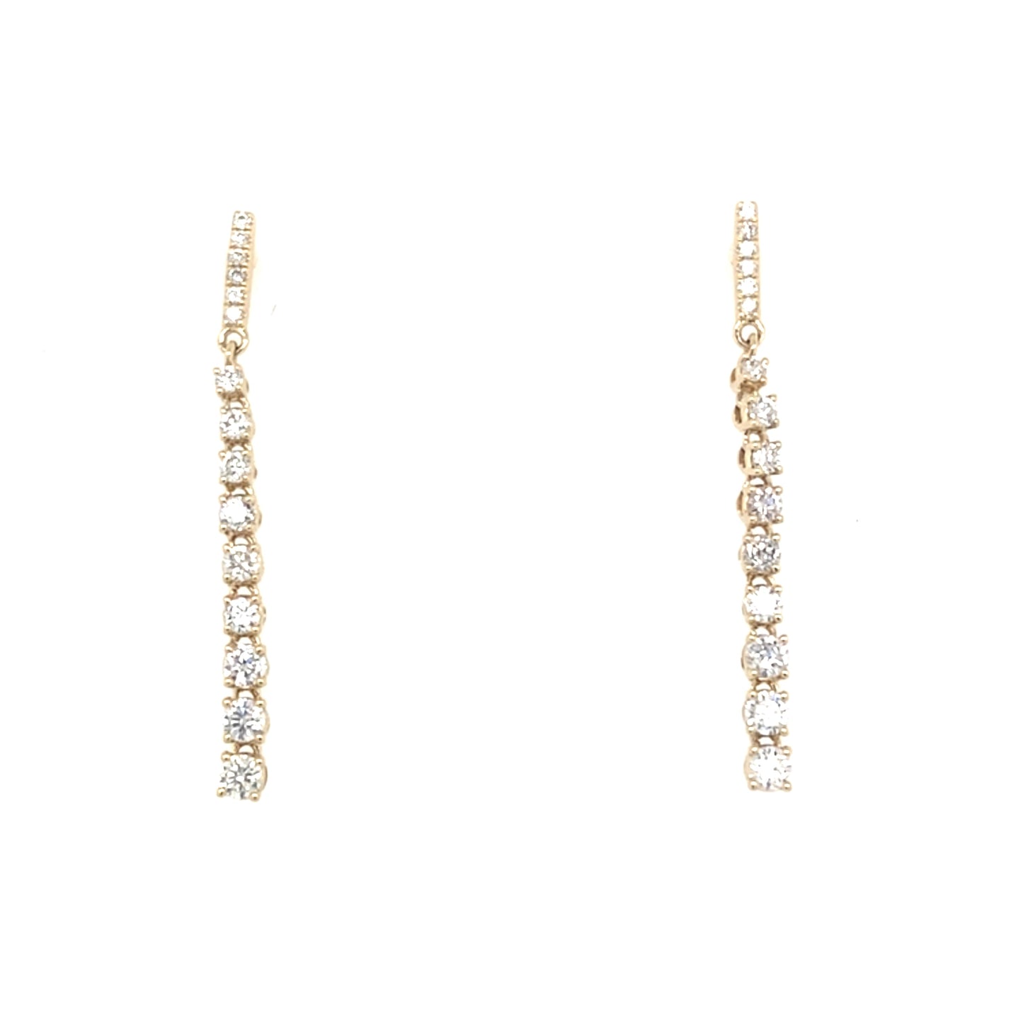 Yellow Gold Diamond Drop Earrings  Gardiner Brothers   