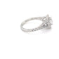 Platinum Oval Shaped Diamond Halo Ring with split shoulders - 1.20cts Gardiner Brothers