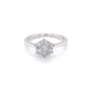 Platinum Round Brilliant cut 7 stone diamond cluster style ring - 0.53cts Gardiner Brothers