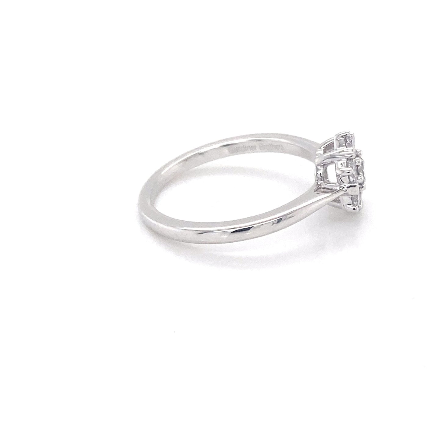 Platinum Round Brilliant cut 7 stone diamond cluster style ring - 0.53cts Gardiner Brothers