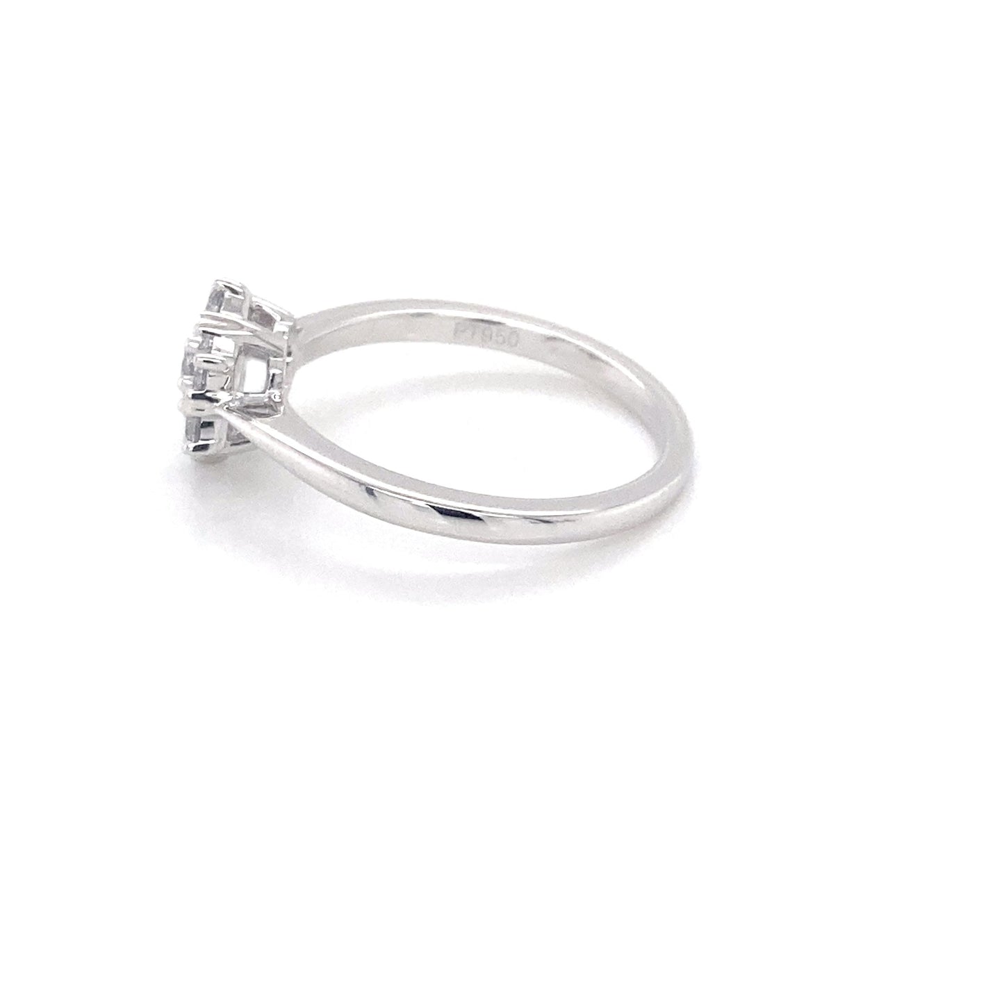 Platinum Round Brilliant cut 7 stone diamond cluster style ring - 0.53cts Gardiner Brothers