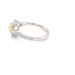 Cushion Shaped Yellow Diamond Halo Cluster Style Ring Gardiner Brothers