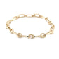 Yellow Gold alternating size oval link bracelet Gardiner Brothers