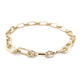 Yellow Gold alternating size oval link bracelet Gardiner Brothers