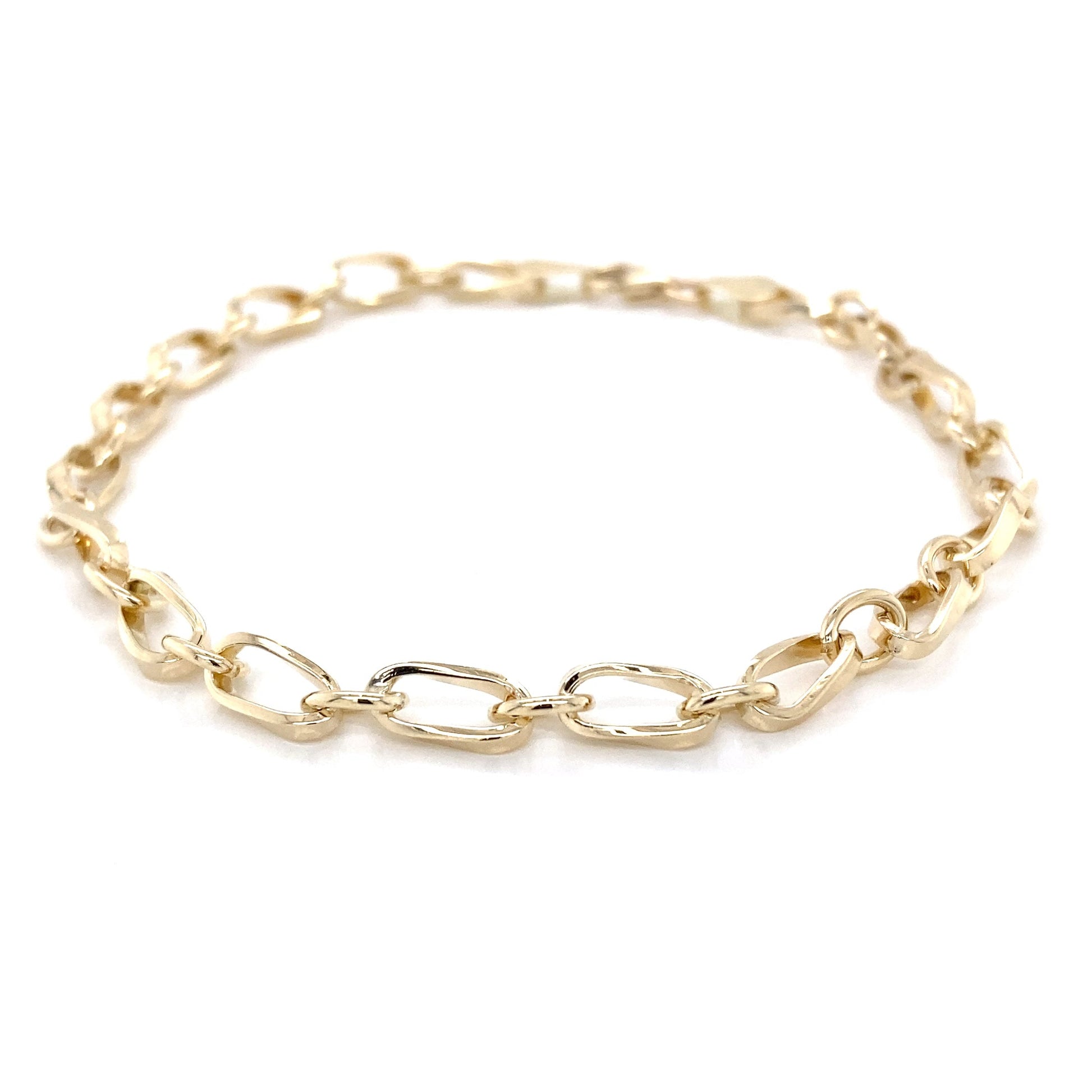 Yellow Gold Twisted Link Style Bracelet Gardiner Brothers