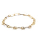 Yellow and white gold alternating size oval link bracelet Gardiner Brothers