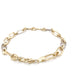 Yellow and white gold alternating size oval link bracelet Gardiner Brothers