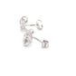 White Gold Diamond Knot Style Earrings