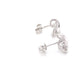 White Gold Diamond Knot Style Earrings