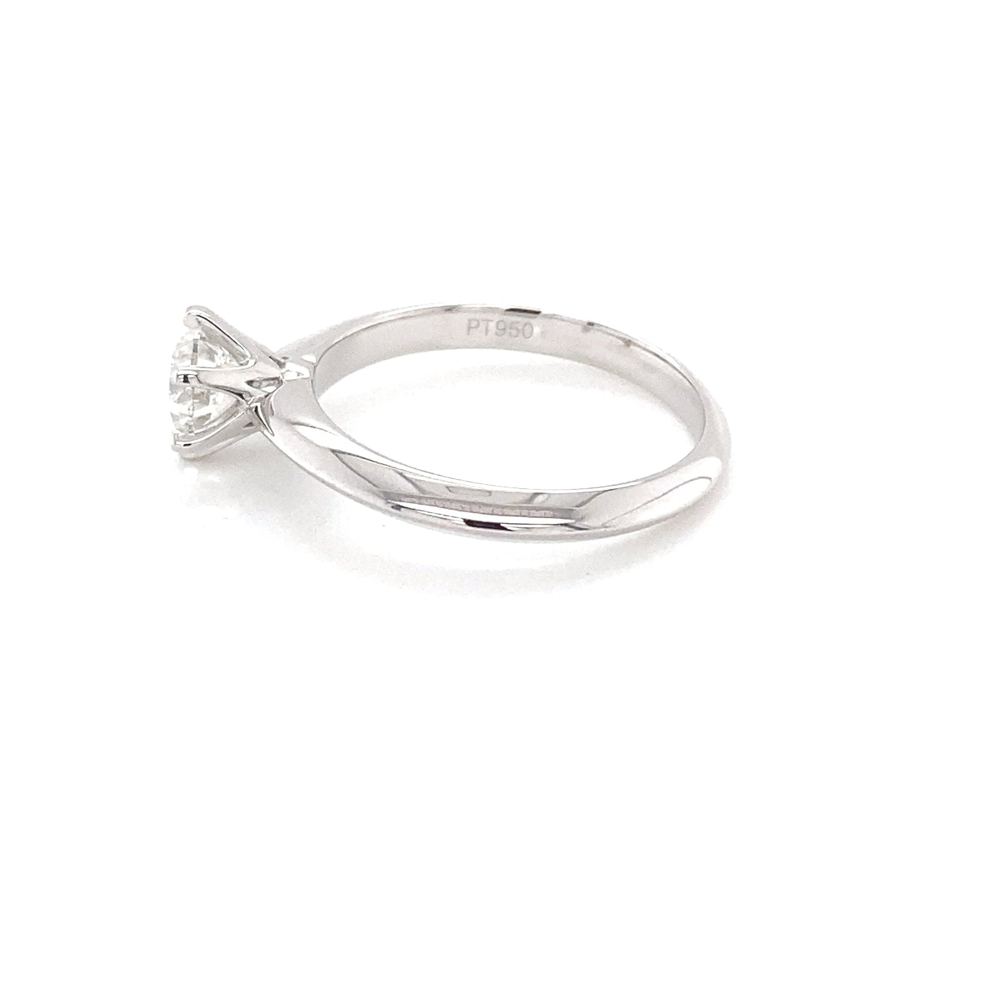 Round Brilliant Cut Diamond Solitaire Ring with 'Knife Edge' Band - 0.70cts Gardiner Brothers