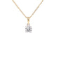 Round Brilliant cut diamond solitaire pendant - 0.40cts Gardiner Brothers