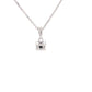 Round brilliant cut diamond solitaire pendant - 0.53cts Gardiner Brothers