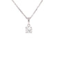 Round brilliant cut diamond solitaire pendant - 0.53cts Gardiner Brothers