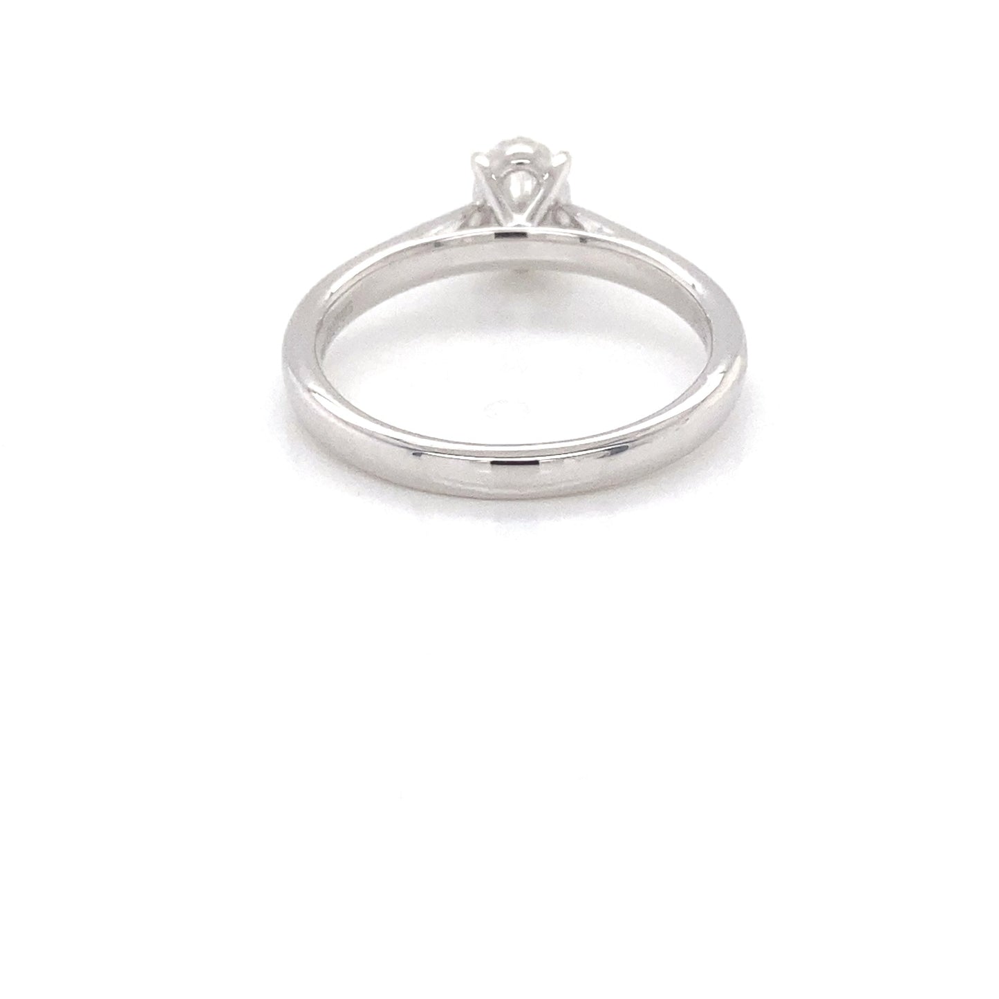 Platinum Oval Shaped Diamond Solitaire ring - 0.61cts Gardiner Brothers