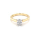 Yellow Gold Oval Shaped Diamond Solitaire ring - 0.61cts Gardiner Brothers