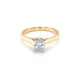 Yellow Gold Oval Shaped Diamond Solitaire Ring - 0.81cts Gardiner Brothers