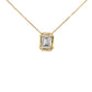Lab Grown Emerald Cut Diamond Solitaire Pendant - 1.02cts Gardiner Brothers