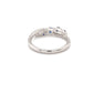 Sapphire and round brilliant cut diamond cross-over style ring Gardiner Brothers