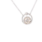 Pearl and round brilliant cut diamond pendant Gardiner Brothers