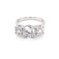 Platinum Round Brilliant Cut Diamond 3 Stone Ring - 3.20cts Gardiner Brothers