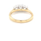 Princess and round brilliant cut diamond3 stone ring - 1.24cts Gardiner Brothers