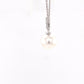 Akoya Pearl and round brilliant cut diamond drop pendant Gardiner Brothers