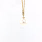 Akoya pearl and round brilliant cut diamond drop pendant Gardiner Brothers