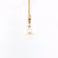 Akoya pearl and round brilliant cut diamond drop pendant Gardiner Brothers