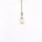 Akoya Pearl and single round brilliant cut diamond drop pendant Gardiner Brothers