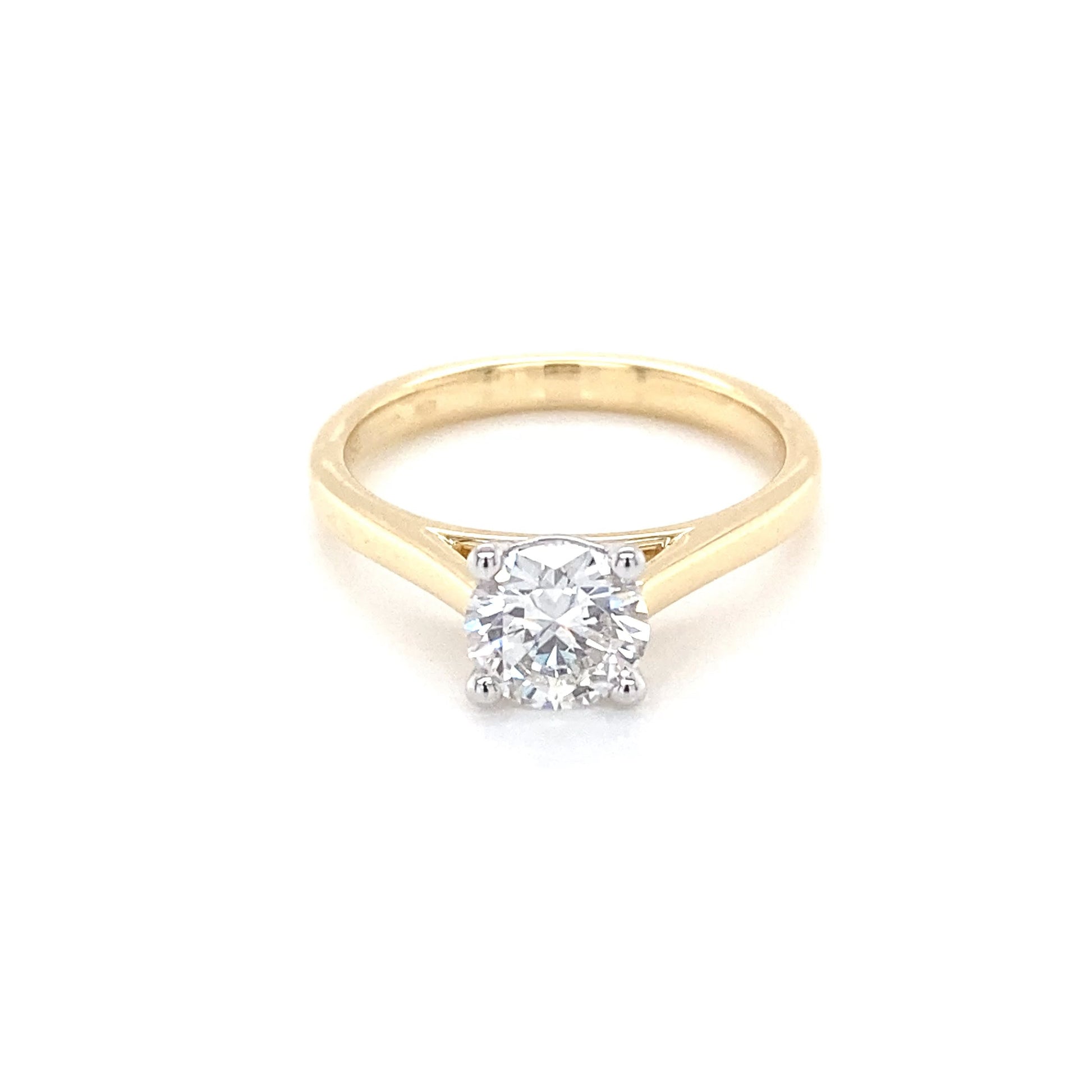 Round Brilliant cut diamond solitaire ring - 1.00cts Gardiner Brothers