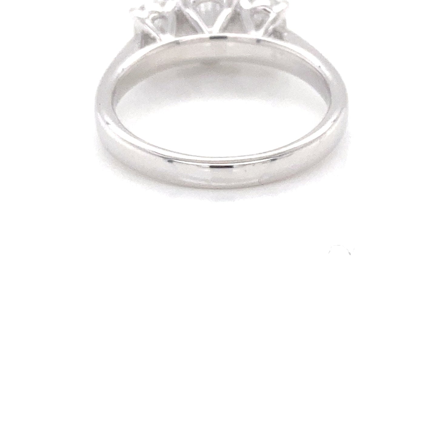 Platinum Oval Shaped Diamond 3 Stone Ring - 1.63cts Gardiner Brothers