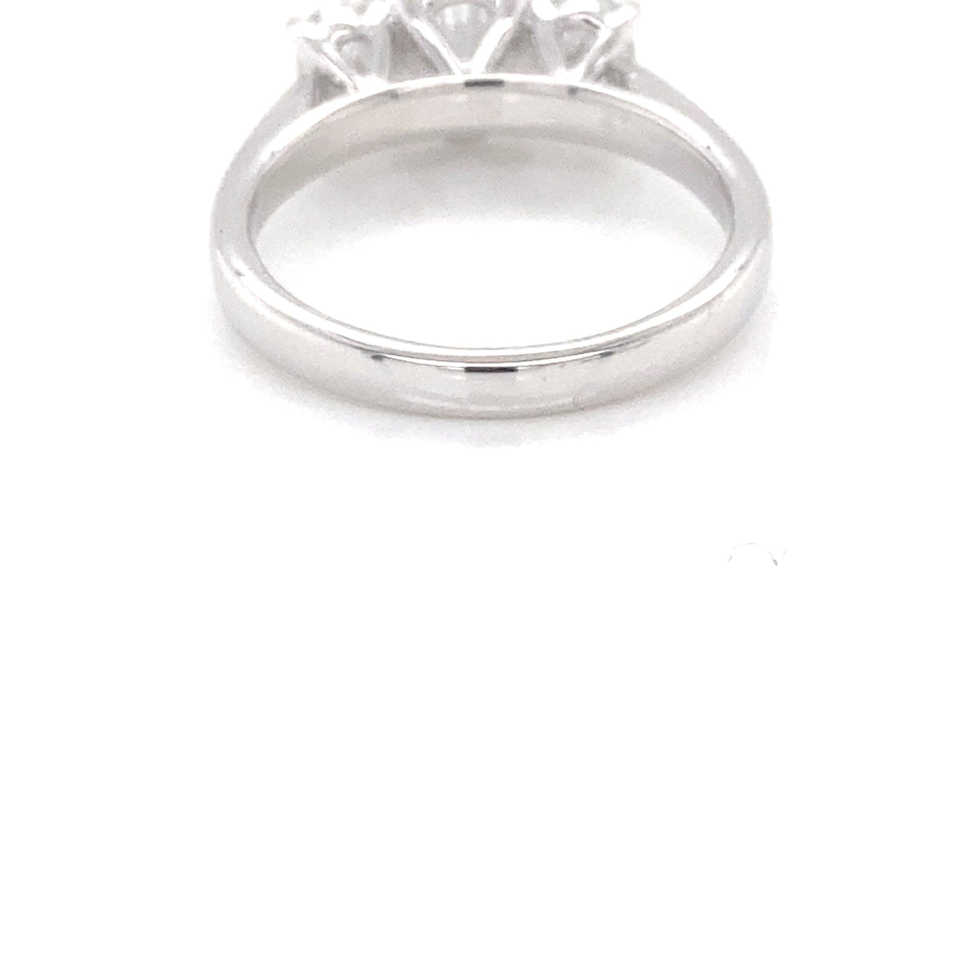 Platinum Oval Shaped Diamond 3 Stone Ring - 1.63cts Gardiner Brothers