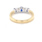 Sapphire and diamond oval shaped 5 stone ring Gardiner Brothers