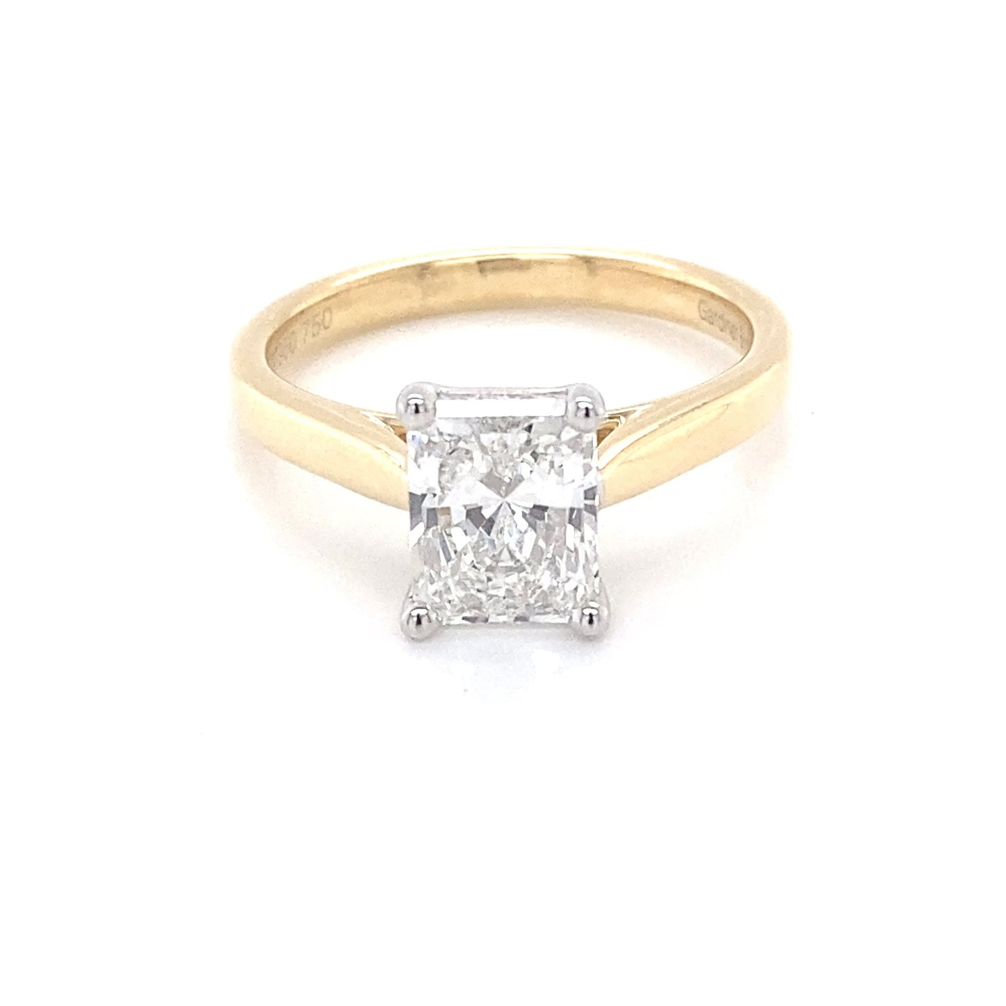 Radiant Cut Diamond Solitaire Ring - 1.50cts