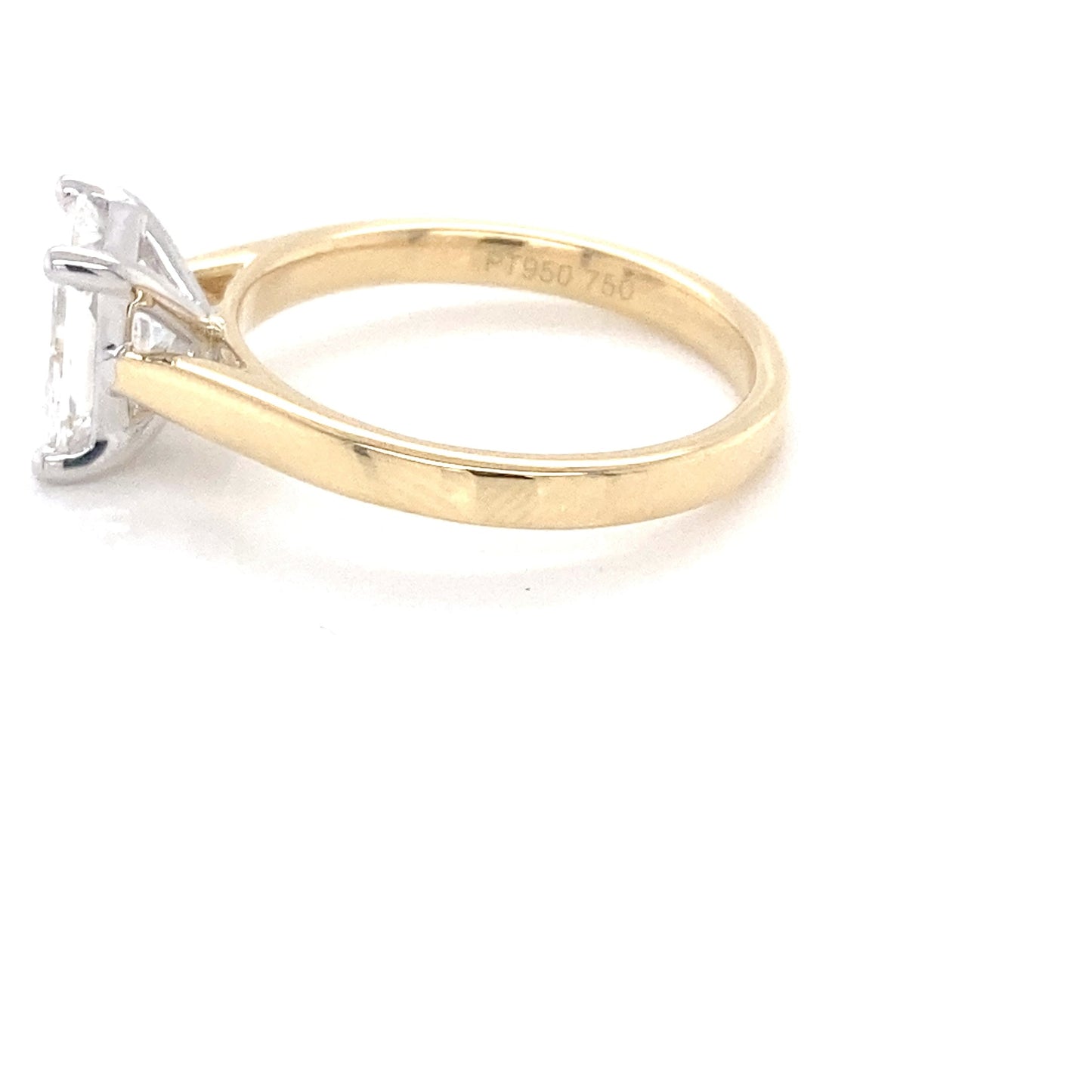 Radiant Cut Diamond Solitaire Ring - 1.50cts